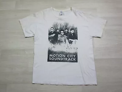 VTG Motion City Soundtrack Band Shirt — Y2K Pop Punk Emo Rock Tour Tee Size L • $23.18