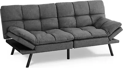 Sofa Couch Futon Sofa Bed Loveseat Sleeper Futon For Living Room Foldable Mem • $229.99