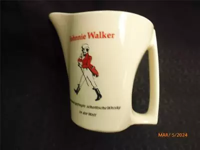 Collectable  Rare Round Johnnie Walker Red Label Porcelain Jug German Words • $70