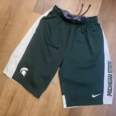 Michigan State Spartans Shorts Mens Medium Nike Athletic Gym Team Basketball MSU • $29.99