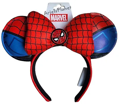 Disney Parks Marvel Spider-Man Red & Blue Mickey Minnie Mouse Ear Headband • $39.99