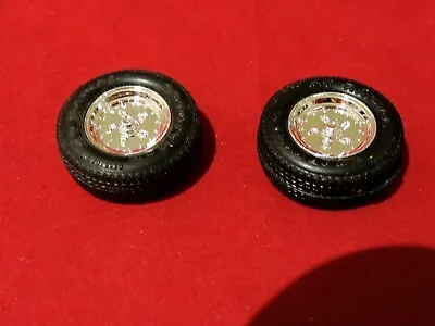 Model Car Parts Monogram Front Drag Car Wheels On Goodyear Tires 1/24 • $7.50