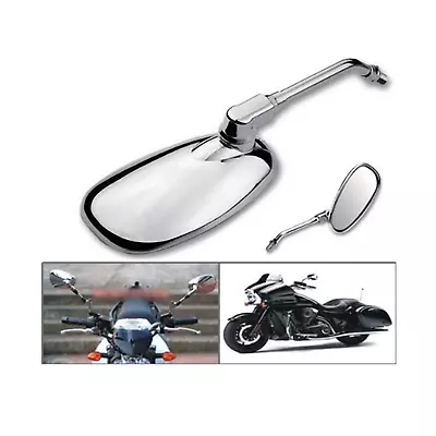 $29.99 • Buy New Chrome Motorcycle Rear View Side Mirrors For Suzuki Boulevard C109R C50 C90