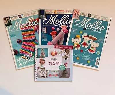 Mollie Makes Christmas Magazines X 3 - Issues 135 136 & 137 -  Xmas Crafts • $11.18