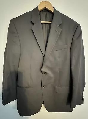 Michael Kors Mens Sport Coat Blazer Jacket Size 40 R Dark Charcoal Gray Beauty • $24.99