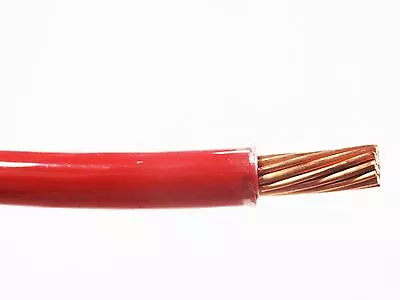 Thhn 6 Awg Gauge Red Nylon Pvc Stranded Copper  Building Wire 30' • $39.88