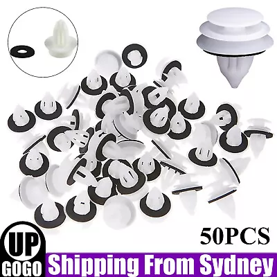 50PCS Car Trim Body Fastener Rivet Retainer Door Panel Bumper Plastic Clips Kit • $8.95