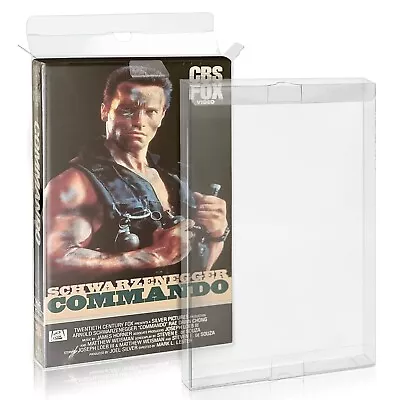 VHS Cover Storage Case Clear VHS Cassette Display Case Container - 10 Packs • $24.43