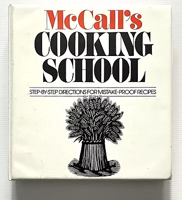 McCall's Cooking School Cookbook Binder 1983 • $25