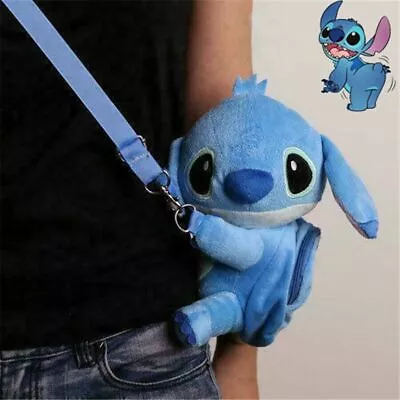 Lilo Stitch Crossbody Bag Plush Hand Messenger Toy Purse Phone Bag Gift UK STOCK • £8.55