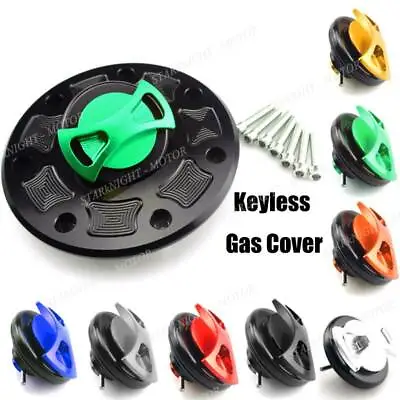 Keyless Fuel Gas Tank Cap Cover For Kawasaki GTR1000 ZG1000 CONCOURS 1986-2006 • $24.29