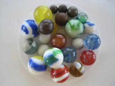 Marbles And Taws Oblong Old Vintage Lot • $19.98