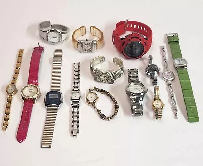 Great Vintage Watch Lot Men's & Women's-Timex Seiko AF  Etc UNTESTED  • $29.99