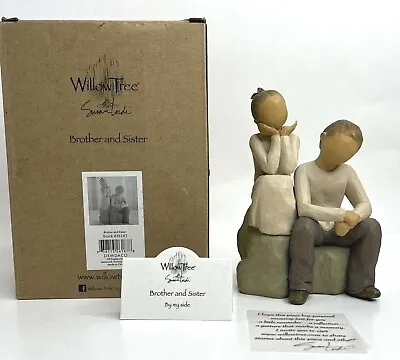 £42.99 • Buy New Willow Tree Brother And Sister By My Side Hand-Painted Figure #26187