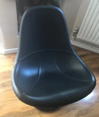 Black Leather TIRUP IKEA Swivel Chair Good Condition • £20