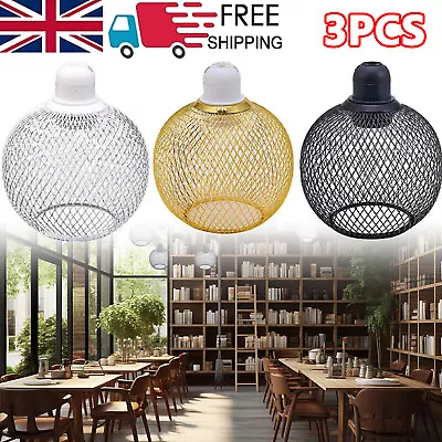 2x Hollow Out Lamp Shade Pendant Ceiling Light Shade Cover Retro Style Lampshade • £13.99