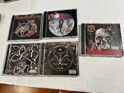 Slayer Cd Lot 5) South Of Heaven Live Undead Show No Mercy Undisputed Devine • $15.50