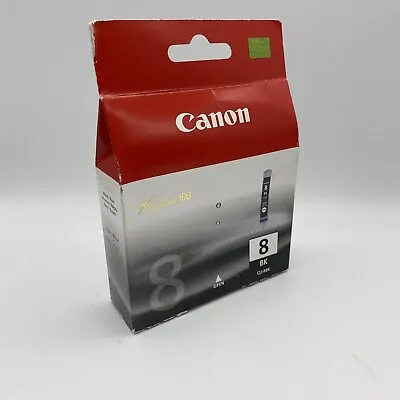 CANON 8 BLACK CLI-8BK INK Cartridge Pixma IP6700D MP530 MP600 • £8.99