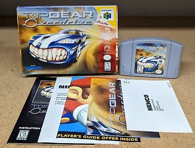 Top Gear Overdrive - N64 Nintendo 64 CIB Complete W/poster Authentic Rare • $142.49