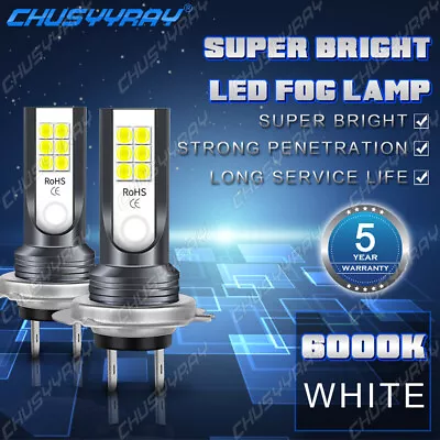 H7 LED 160W Super Bright 6000K White Headlight Bulbs Kit High / Low Beam New • $17.92