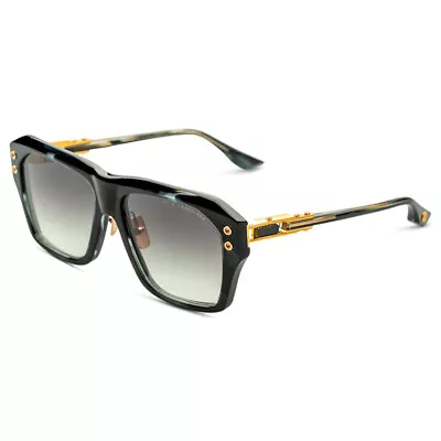 Dita GRAND-APX DT DTS417 A-01 Ink Swirl/Yellow Gold Metal Sunglasses Grey • $610.79