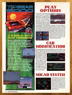 1994 Top Gear 3000 SNES Super Nintendo Print Ad/Poster Retro Racing Game Art • $14.99