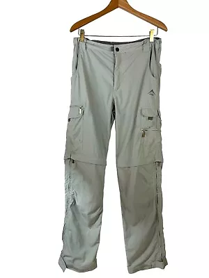 K-Way Pants Women Size 8/32 Technical Design Release PF Cargo Khaki Outdoors EUC • $16.90