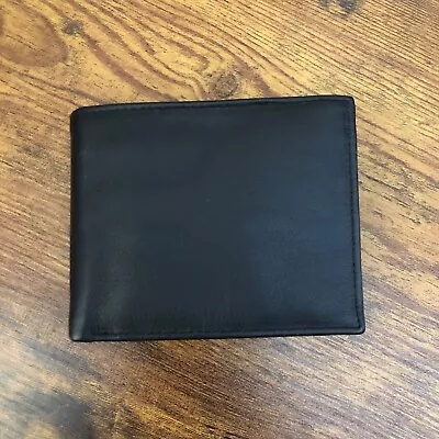 Vera Pelle Black Genuine Leather Wallet • $7.99