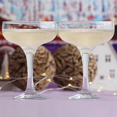 £5.99 • Buy Martini Glasses Champagne Coupe Saucer Cocktail Margarita Drinking Set 200ml 2pc