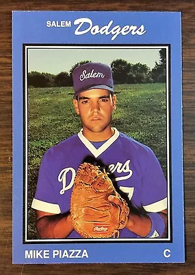 1989 Salem Dodgers #25 MIKE PIAZZA HOF (RC) Minor League Card.  F6020505 • $32.99