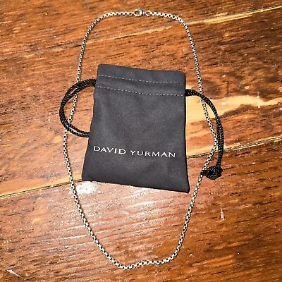 Men’s David Yurman Box Chain Necklace 24’ Inch Sterling Silver • $190