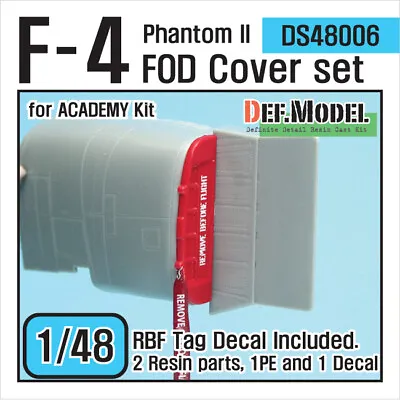 DEF Model 1/48 McDonnell Douglas F-4 Phantom II FOD Cover Set For Academy Kit • $15.50