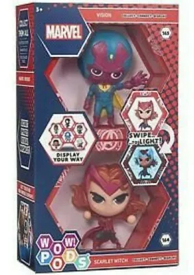NEW! Marvel WOW Pods Vision & Scarlet Witch 2-pack Light Up Figures 164/165  • $23.99