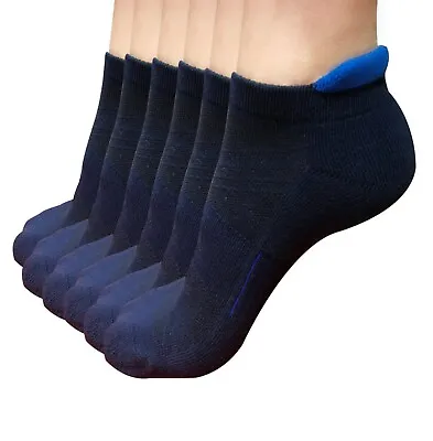 6 Pairs Mens Low Cut Ankle Cotton Athletic Cushion Sport Running Socks Size 6-12 • $14.59