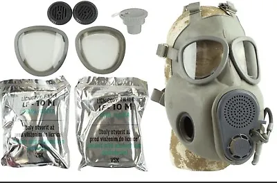 Czech Military M10M GAS MASK WITH DRINKING STRAW  LIKE M-17 NBC CHEMICAL BIO • $69.86