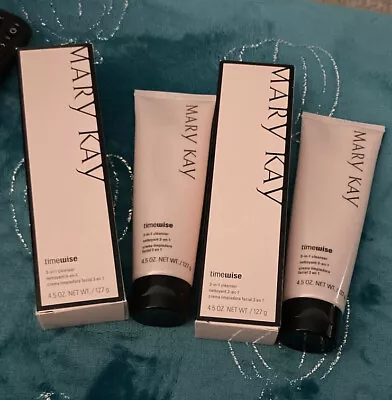 Lot Of 2- MARY KAY TimeWise 3-in-1 CLEANSER NORMAL To DRY DISCONTINUED Free Ship • $73.99