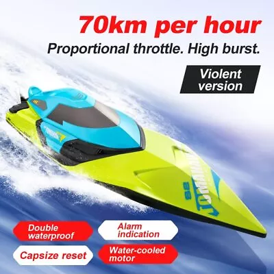 2024 NEW 4DRC S2 70KM/H RC Racing Boat High Speed Remote Control Adults Kids • $86.70