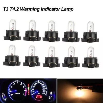 5/10Pcs T4.2 T3 Neo Wedge Car Dash A/C Climate Heater Control Light Switch Bulbs • $8.93