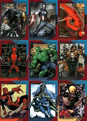 2015 Marvel Fleer Retro COMPLETE 60 CARD BASE SET • $90