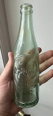 Vintage Dr. Pepper 10 2 4 Debossed Soda Bottle Charleston SC Laurens Glass Works • $39.99