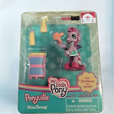 2008 My Little Pony Starsong Ponyville MLP Help Star Song Get Pretty Hasbro NIP • $12.99