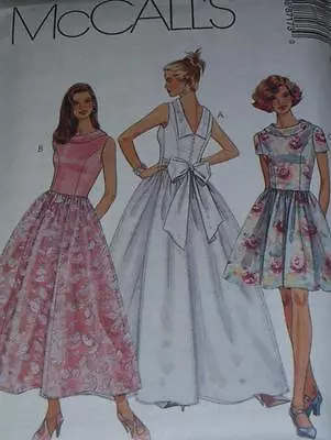 🌹 UNCIRCULATED McCALL'S #8717 - LADIES THREE LENGTH FORMAL DRESS PATTERN 4-8 FF • $11.39