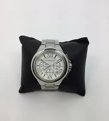 Michael Kors All Stainless Steel Chronograph Wrist Watch (for Parts/repair) • $12