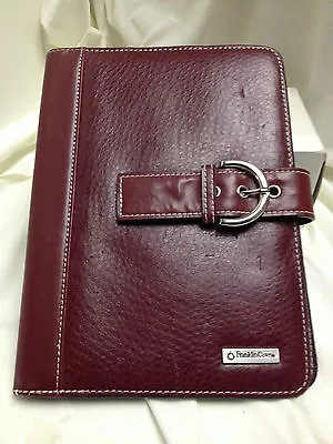 Franklin Covey Notebook Holder Burgundy Magnetic Closure 6.5 X 9 Inches • $19.99