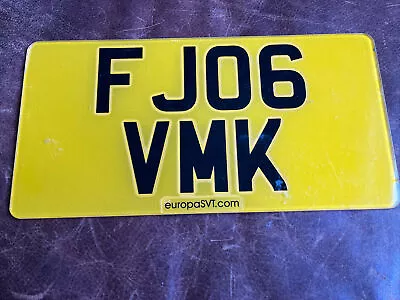 UK 🇬🇧 MOTORCYCLE License Plate 🏍️ EuropaSVT # FJ 06 VMK Great Britain England • $24.95