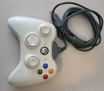 Official OEM Microsoft Xbox 360 White Wireless Controller With Battery Cover • $16.49