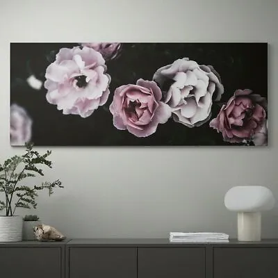 IKEA BJÖRKSTA Picture Print Pink Petals140x56 Cm • £18.50