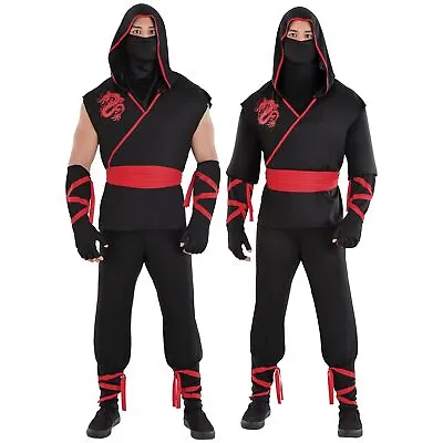 Ninja Assassin Warrior Man Suit Yourself Fancy Dress Up Halloween Adult Costume • $39.95