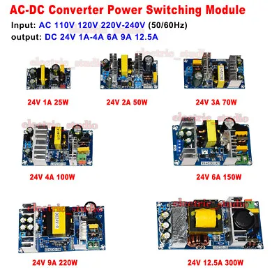 AC-DC Converter AC 110V 120V 220V 230V To DC 24V Power Supply Transformer Module • $21.98