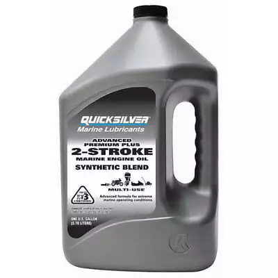 Quicksilver Premium Plus 2-Stroke Synthetic Blend Marine Oil - 1 Gallon • $33.78